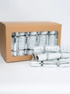 Online Christmas Warehouse Merry Christmas Gloss White & Shiny Silver Cursive Text Bon Bons - 50 X 30Cm