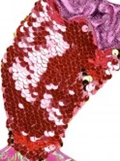Discount Christmas Warehouse Mini Mermaid Tail With Pink Sequins Christmas Stockings - 3 X 20Cm