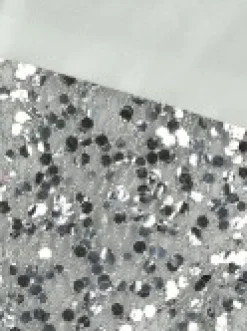 New Christmas Warehouse Mini Silver Sequin Christmas Stocking Hanging Decorations - 6 X 15Cm