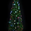 Best Sale Christmas Warehouse Multi Colour Fibre Optic Christmas Tree With Baubles, Led Stars & 90 Tips - 90Cm