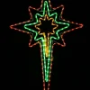 Clearance Christmas Warehouse Multi Colour Star Of Bethlehem Led Rope Light Silhouette - 1.1M