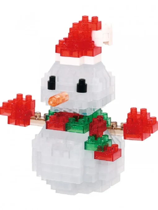 Sale Christmas Warehouse Nanoblocks Traditional Snowman With Hat Christmas Toy - Nbc_368 160 Piece