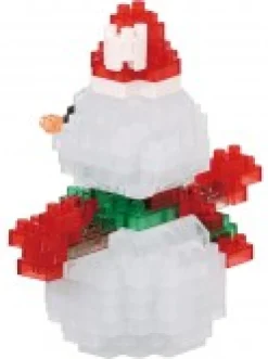 Sale Christmas Warehouse Nanoblocks Traditional Snowman With Hat Christmas Toy - Nbc_368 160 Piece