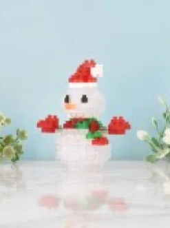 Sale Christmas Warehouse Nanoblocks Traditional Snowman With Hat Christmas Toy - Nbc_368 160 Piece