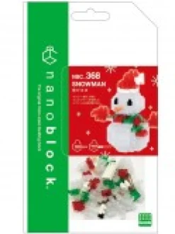 Sale Christmas Warehouse Nanoblocks Traditional Snowman With Hat Christmas Toy - Nbc_368 160 Piece
