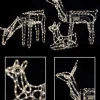 Store Christmas Warehouse Neutral White Led Rope Light 3D Animated Reindeer Family Display - 3 Set