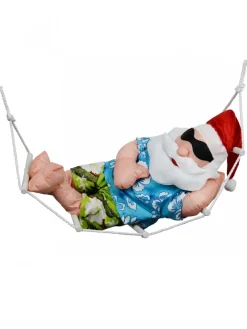 Cheap Christmas Warehouse Padded Summer Christmas Hammock Santa Outdoor Hanging Decoration - 65Cm