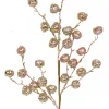 Store Christmas Warehouse Pink Glitter Large Berries Decorative Christmas Spray Stem - 51Cm