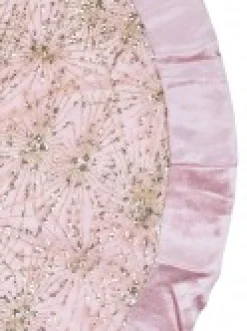 Cheap Christmas Warehouse Pink With Gold Sequin Starburst Pattern Christmas Tree Skirt - 1.2M