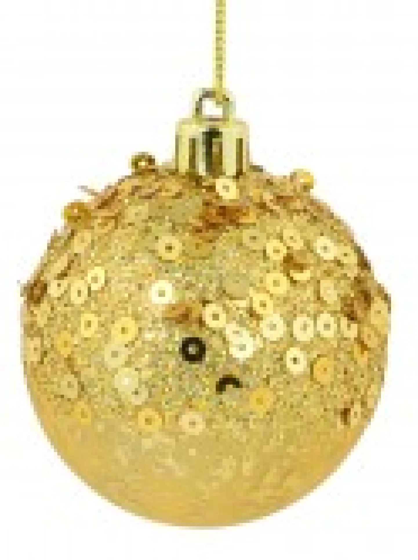 Fashion Christmas Warehouse Red & Gold Crackle Effect Christmas Baubles With Sequins Design - 6 X 60Mm