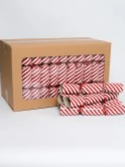Best Sale Christmas Warehouse Red & White Candy Cane Stripe Christmas Cracker Bon Bons - 50 X 30Cm