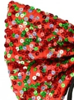 Sale Christmas Warehouse Red Christmas Bow Headband With Three Colour Sequins - One Size Fits Most