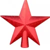 Outlet Christmas Warehouse Red 3D Star With Splatter Pattern Christmas Tree Top Decoration - 20Cm