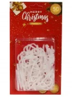 Fashion Christmas Warehouse Reusable Outdoor Gutter Clips Christmas Light Accessory - 50 Pack