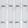 Fashion Christmas Warehouse Silver Glitter Pattern Design Christmas Cracker Bon Bons - 6 X 34Cm