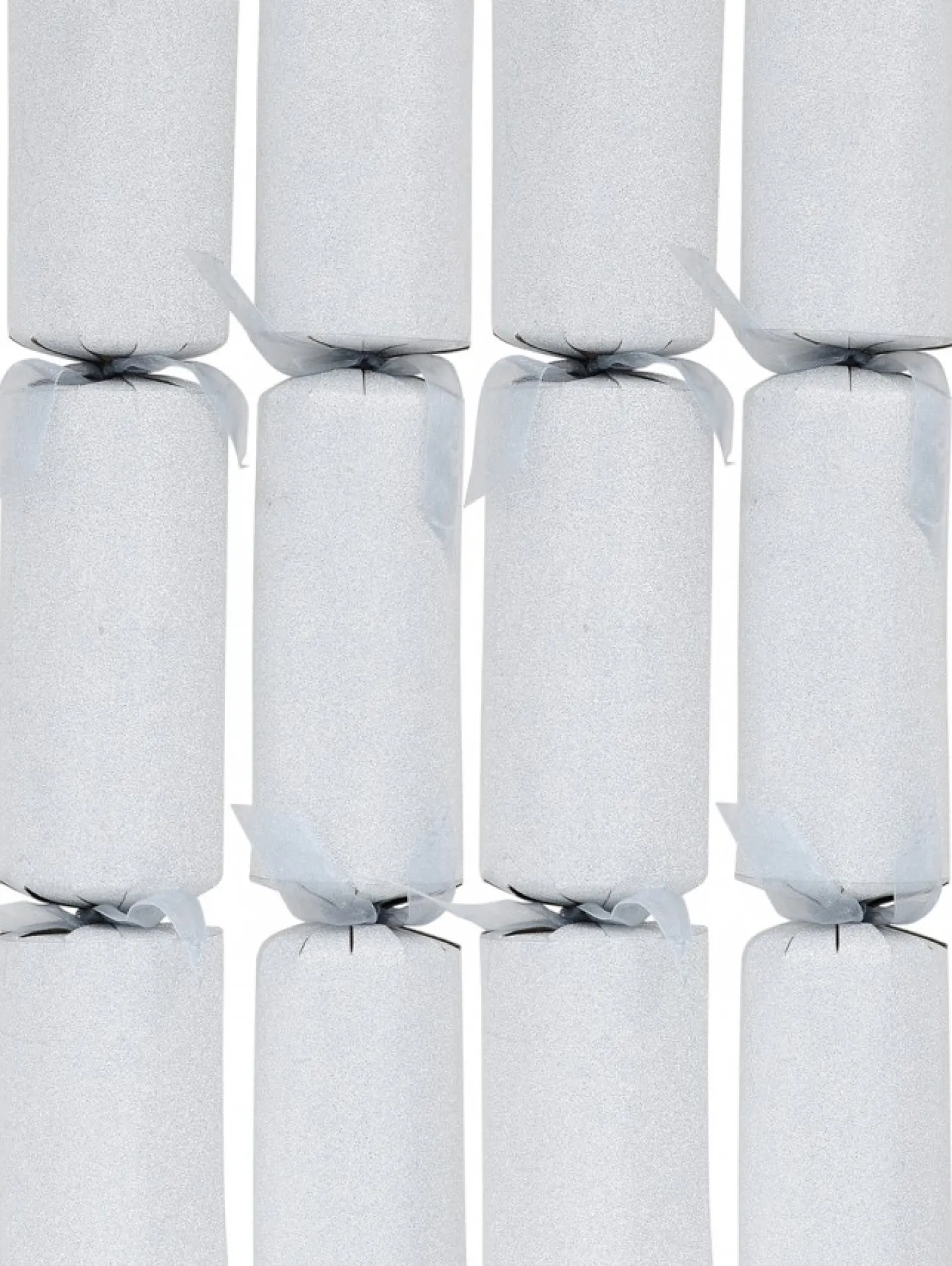 Fashion Christmas Warehouse Silver Glitter Pattern Design Christmas Cracker Bon Bons - 6 X 34Cm