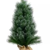 Shop Christmas Warehouse Silver Glittered Needle Tip Pine Tabletop Christmas Tree With 96 Tips - 90Cm