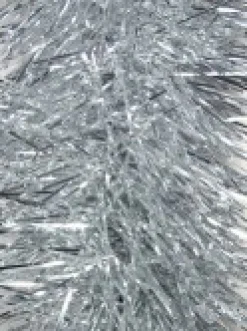 Cheap Christmas Warehouse Silver Metallic 8Ply Classic Christmas Tinsel Garland - 15Cm X 5M