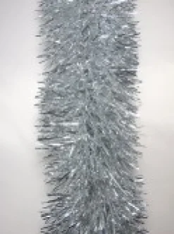 Cheap Christmas Warehouse Silver Metallic 8Ply Classic Christmas Tinsel Garland - 15Cm X 5M
