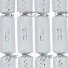 Best Christmas Warehouse Silver Season's Greetings Text On White Christmas Cracker Bon Bons - 50 X 30Cm