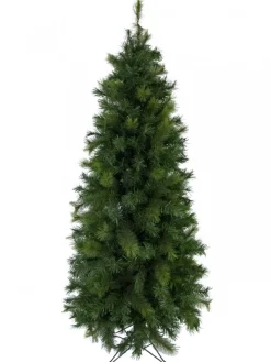 Outlet Christmas Warehouse Slimline Pine Traditional Christmas Tree With 502 Tips - 1.8M