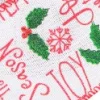 Sale Christmas Warehouse Snowflakes, Font & Mistletoes On Mesh Look Fabric Christmas Ribbon - 3M