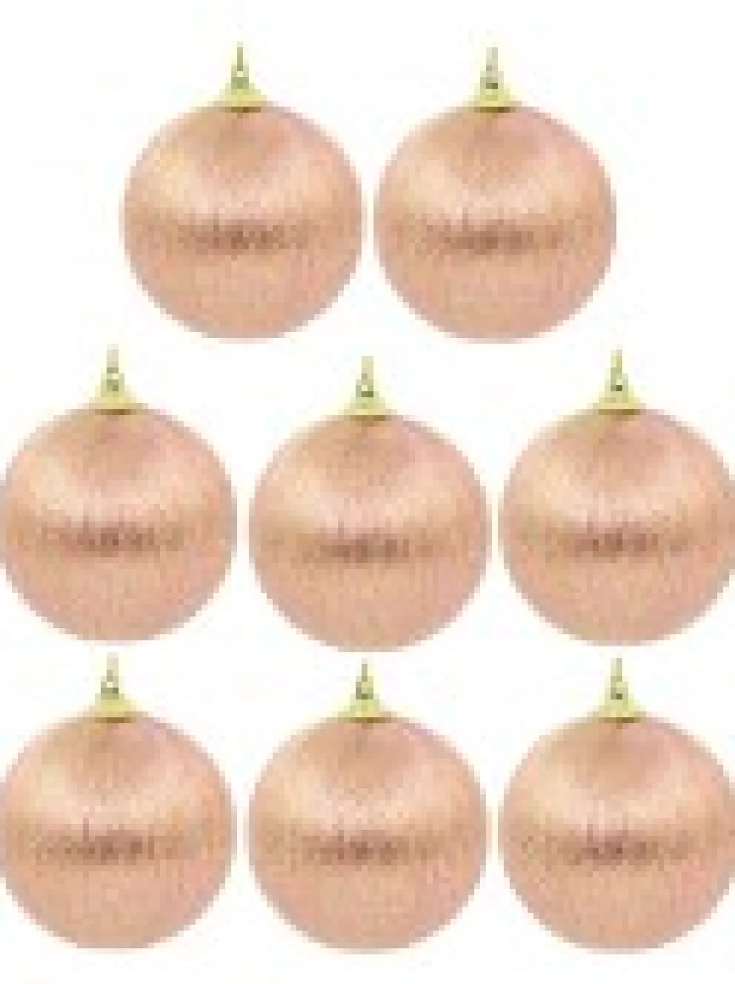 Outlet Christmas Warehouse Spectacular Pink Christmas Baubles Decorated With Gold Silk Thread - 8 X 75Mm