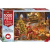 Best Sale Christmas Warehouse The Night Before Christmas With Santa & Mrs Claus Jigsaw Puzzle - 1000 Pieces