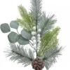 Store Christmas Warehouse Three Style Leaf With White Berries Decorative Christmas Pine Stem - 70Cm