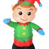 Hot Christmas Warehouse Toy Look Greeting Elf Illuminated Christmas Inflatable Display - 1.2M