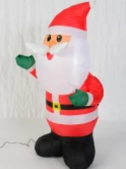 Cheap Christmas Warehouse Traditional Look Cute Santa Illuminated Christmas Inflatable Display - 1.2M