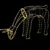Best Sale Christmas Warehouse Warm White Led Large Feeding Reindeer Cow 3D Rope Light Silhouette - 1.2M