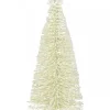 Shop Christmas Warehouse White Iron Christmas Tree With Snow Dust & Star Table Top Ornament - 30Cm