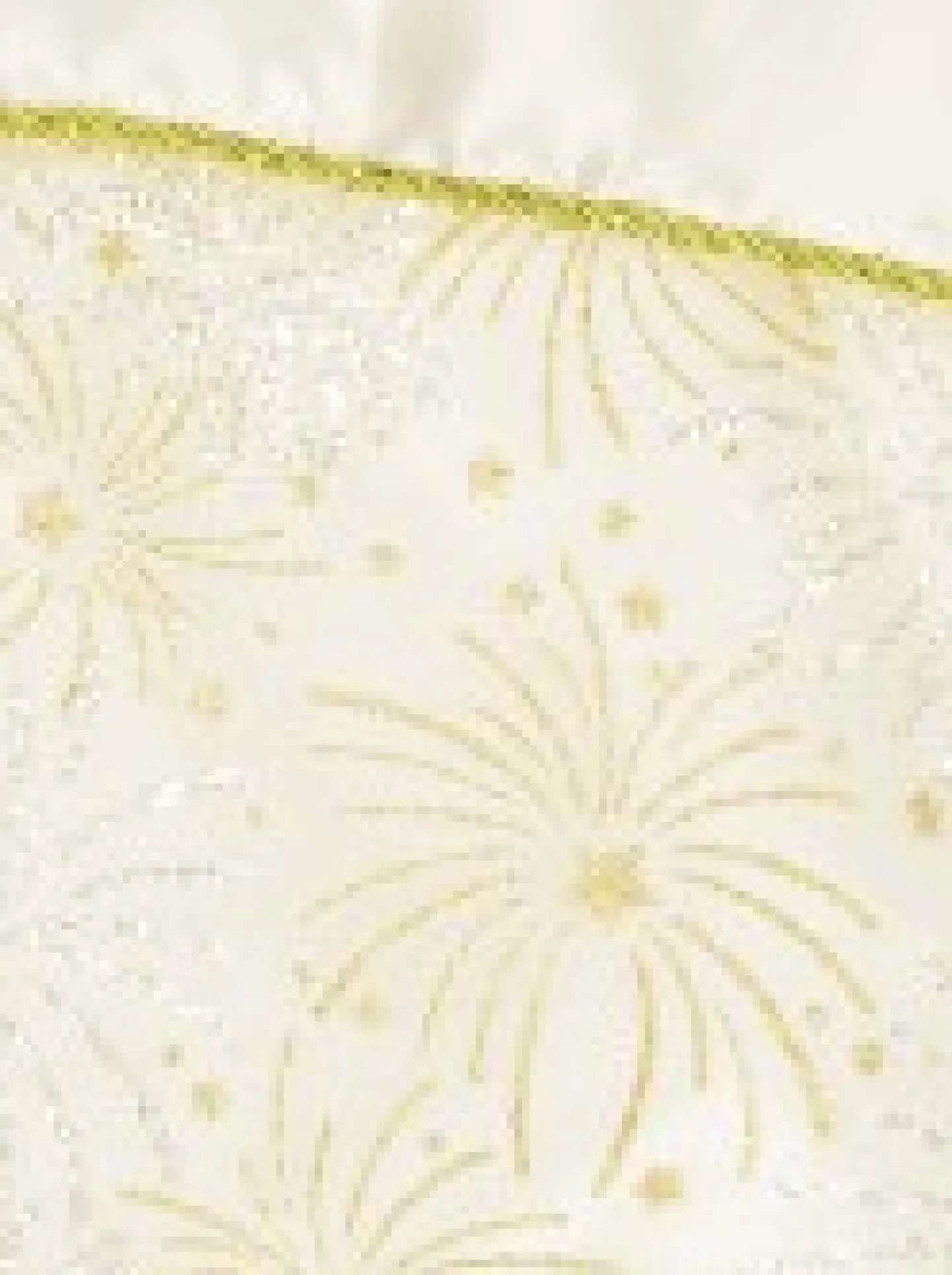 Sale Christmas Warehouse White With Gold & Iridescent Glitter Sunburst Pattern Christmas Stocking - 48Cm