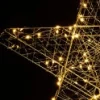 Best Sale Christmas Warehouse Wire Mesh 3D Star With Neutral White Seed Led Christmas Light Display - 55Cm